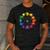 Unique For Artists By ADS Color Wheel Educational Art Teacher Dog Themed Artist Small Men's Casual T-Shirt Dark Grey Unique For Artists By ADS Color Wheel Educational Art Teacher Dog Themed Artist Small Men's Casual T-Shirt Dark Grey