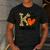 Unity Day K Is For Kindness Anti Bullying Orange Teacher Men Women Kids Men's Casual T-Shirt Dark Grey Unity Day K Is For Kindness Anti Bullying Orange Teacher Men Women Kids Men's Casual T-Shirt Dark Grey