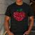 Valentines Day Teacher Hearts Apple Love Teach Women Men Men's Casual T-Shirt Dark Grey Valentines Day Teacher Hearts Apple Love Teach Women Men Men's Casual T-Shirt Dark Grey
