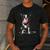 Vintage Boston Terrier Blowing Bubble Gum American Gentleman Men's Casual T-Shirt Dark Grey
