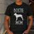 Vintage Boston Terrier Mom Dog Owner Bostie Mother Men's Casual T-Shirt Dark Grey