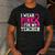 I Wear Pink For My Teacher Breast Cancer Awareness Men's Casual T-Shirt Dark Grey
