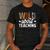 Wild About Teaching Teacher Teaching Back To School Men's Casual T-Shirt Dark Grey