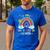 100th Day Of School Rainbow Happy 100 Days Smarter Teacher Men's Casual T-Shirt Royal Blue