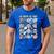 12 Days Of Art Teacher Christmas Artists Painter Educational Men's Casual T-Shirt Royal Blue 12 Days Of Art Teacher Christmas Artists Painter Educational Men's Casual T-Shirt Royal Blue