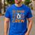 1st Grade Boo Crew First Grade Halloween Teacher Men's Casual T-Shirt Royal Blue