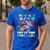 2nd Grade Is Out Of This World Space Rocket Planets Teacher Men's Casual T-Shirt Royal Blue