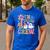 4th Grade Boo Crew Fourth Grade Teacher Kids Happy Halloween Men's Casual T-Shirt Royal Blue