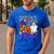 4th Grade Boo Crew Teacher Student Halloween Costume Men's Casual T-Shirt Royal Blue