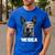 4th July Blue Heeler Dog Merica Patriotic USA Flag Cute Men's Casual T-Shirt Royal Blue