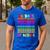 50 Days Of School Hearts Teacher Happy 50th Day Of School Men's Casual T-Shirt Royal Blue