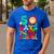 50 Days Of School Teacher Happy 50th Day Of School Kids Men's Casual T-Shirt Royal Blue