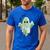 AAC Ghost Tell Me About It Speech Pathology AAC Sped Teacher Men's Casual T-Shirt Royal Blue