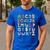 ABC Animals Alphabet Graphic Boys Girls Kindergarten Teacher Men's Casual T-Shirt Royal Blue