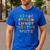 ABC Cute Monster Alphabet Halloween Teacher Costume Kids Men's Casual T-Shirt Royal Blue