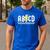 ABCD Teacher Men's Casual T-Shirt Royal Blue ABCD Teacher Men's Casual T-Shirt Royal Blue
