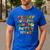 ABCs Learning Kindergarten Teacher Christmas Lights Alphabet For Men Women Kids Men's Casual T-Shirt Royal Blue
