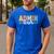 Admin Team Back To School Teachers Students Admin Squad Men's Casual T-Shirt Royal Blue