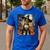 Aesthetic Halloween Boston Terrier Dog Witch Pumpkin For Men Women Kids Men's Casual T-Shirt Royal Blue
