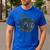 Apple Camoflauge Clothing Camo Student Teacher Cute School Men's Casual T-Shirt Royal Blue