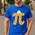Apple Pi Pie Pun Math Teacher Pi Day 2020 Men's Casual T-Shirt Royal Blue