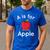A Is For Apple Toddler Kindergarten Preschool Teacher Men's Casual T-Shirt Royal Blue A Is For Apple Toddler Kindergarten Preschool Teacher Men's Casual T-Shirt Royal Blue