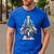 Art Christmas Tree Merry Christmas Artist Art Teacher Men's Casual T-Shirt Royal Blue Art Christmas Tree Merry Christmas Artist Art Teacher Men's Casual T-Shirt Royal Blue