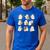 Art Teacher Ghost Halloween Artists Painter Teacher Spooky Men's Casual T-Shirt Royal Blue