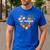 Art Teacher Heart Autumn Thanksgiving Kids Men's Casual T-Shirt Royal Blue