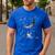 Astronaut Purple Moon Swing NASA Space Science Teacher Men's Casual T-Shirt Royal Blue