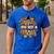 Autumn Fall SPED ED Teacher Thankful Grateful Pumpkin Retro Men's Casual T-Shirt Royal Blue Autumn Fall SPED ED Teacher Thankful Grateful Pumpkin Retro Men's Casual T-Shirt Royal Blue