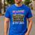 Back To School Retro Reading Is My Jam 80s Teacher Boombox Men's Casual T-Shirt Royal Blue