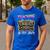 Back To School Retro Teaching Is My Jam 80s Teacher Boombox Men's Casual T-Shirt Royal Blue