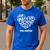 Believe In Yourself YOU MATTER Teachers Big Heart Men's Casual T-Shirt Royal Blue