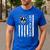Best Boston Terrier Dog Mom Ever USA Flag For Men Women Kids Men's Casual T-Shirt Royal Blue