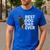 Best Dog Dad Ever Boston Terrier Dog Lover For Dad Men Women Girls Kids Men's Casual T-Shirt Royal Blue