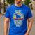 Best Dog Father Dad Vintage Boston Terrier For Men Women Men's Casual T-Shirt Royal Blue