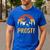 Bigfoot Sasquatch Prost Retro Bavarian Oktoberfest Men Women Men's Casual T-Shirt Royal Blue