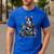 Biker Boston Terrier Dog Riding Motorbike Men's Casual T-Shirt Royal Blue