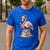 Book Lover Cute Flamingo Reading Teacher Librarian Women Men's Casual T-Shirt Royal Blue