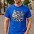 Book Tree All Is Calm Said No Teacher Ever Christmas Men's Casual T-Shirt Royal Blue Book Tree All Is Calm Said No Teacher Ever Christmas Men's Casual T-Shirt Royal Blue
