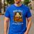 Books Are Spooktacular Ghost Book Reading Halloween Teachers Men's Casual T-Shirt Royal Blue