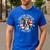 Boston Bull Terrier Men Boston Terrier Dog Dad Men's Casual T-Shirt Royal Blue