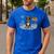 Boston Terrier 4th Of July US American Flag Dog Patriotic Men's Casual T-Shirt Royal Blue