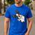 Boston Terrier Bostie Dog Kids Boys Girls Men's Casual T-Shirt Royal Blue