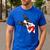 Boston Terrier Bostie Dog Kids Women Girls Men's Casual T-Shirt Royal Blue