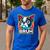 Boston Terrier Bruh Dog Lover Men's Casual T-Shirt Royal Blue
