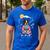 Boston Terrier Boston Bull Terrier Men's Casual T-Shirt Royal Blue