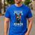 Boston Terrier Dad Boston Bull Bostie Dog Men's Casual T-Shirt Royal Blue
