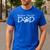 Boston Terrier Dad Dog Breed Daddy Owner Puppy Father Papa For Men Women Girls Kids Men's Casual T-Shirt Royal Blue